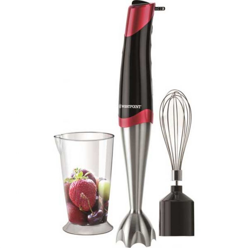 1 WF9815 Hand Blender With Egg Beater Red in Pakistan